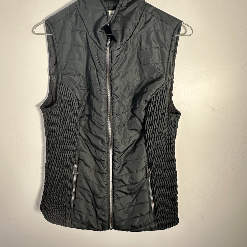 EUC Christopher Banks Womens Black Vest Small S Jacket